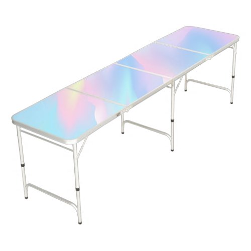 Trendy Colorful Holographic Beer Pong Table