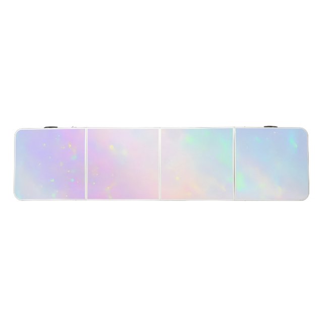 Trendy Colorful Holographic Opal Beer Pong Table (Top)