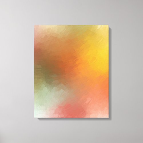 Trendy Colorful Modern Abstract Art Red Yellow Canvas Print