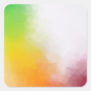 Trendy Colorful Modern Elegant Abstract Art Blank Square Sticker