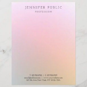 Trendy Colorful Modern Professional Template Letterhead