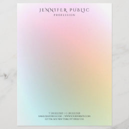 Trendy Colorful Modern Simple Elegant Template Letterhead