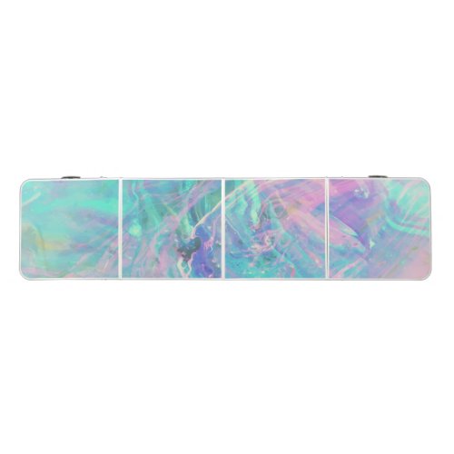 Trendy Colorful Opal Iridescent Beer Pong Table