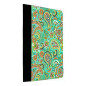 Trendy Colorful Paisley Pattern Padfolio (Angled)