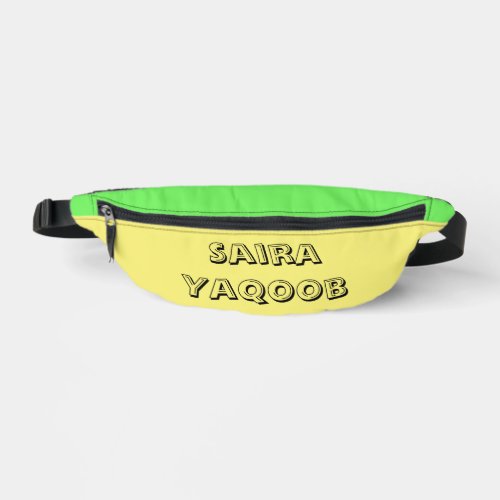 Trendy colorful personalized Name  Fanny Pack