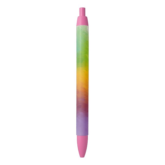 Trendy Colorful Rainbow Colors Template Modern Pen (Front Vertical)