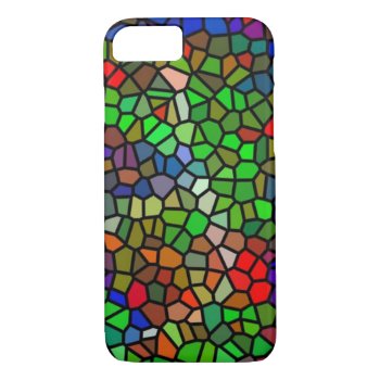 Trendy Colorful Stained Glass Iphone 8/7 Case by ZierNorPattern at Zazzle