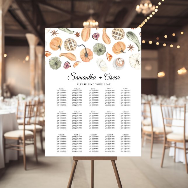 Trendy Colorful Watercolor Pumpkin | Autumn Vibes Foam Board (Creator Uploaded)