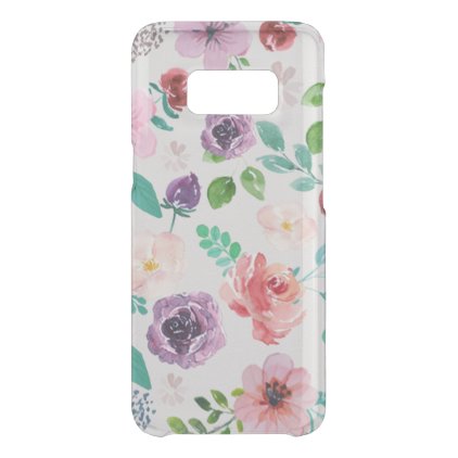 Trendy Colorful Watercolors Flowers Pattern Uncommon Samsung Galaxy S8 Case