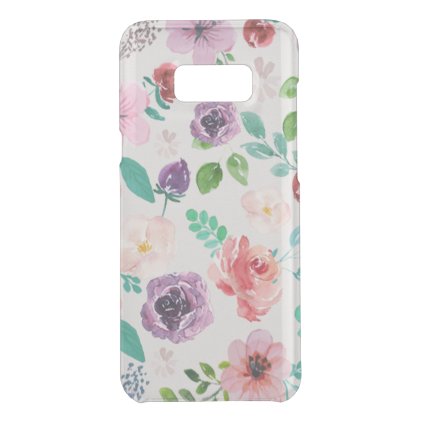 Trendy Colorful Watercolors Flowers Pattern Uncommon Samsung Galaxy S8+ Case