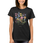 Trendy Colorful Wildflowers with Monogram