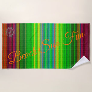 Trendy Colors Beach Towel