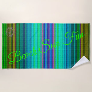 Trendy Colors Beach Towel