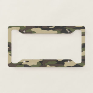 Trendy Colors Camouflage Abstract Pattern License  License Plate Frame