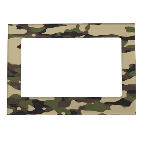 Trendy Colors Camouflage Abstract Pattern Magnetic Frame