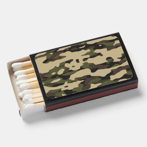 Trendy Colors Camouflage Abstract Pattern Matchboxes