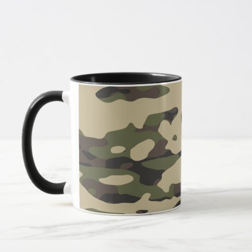 Trendy Colors Camouflage Abstract Pattern  Mug