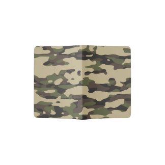 Trendy Colors Camouflage Abstract Pattern Passport Holder