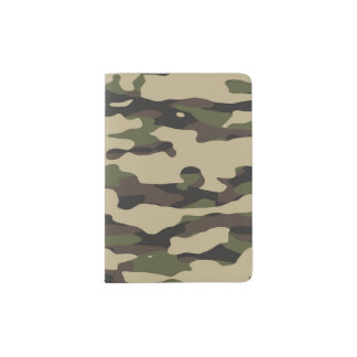 Trendy Colors Camouflage Abstract Pattern Passport Holder