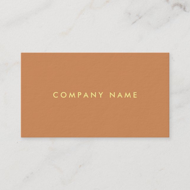Trendy Colors Professional Elegant Simple Design Business Card (Front)