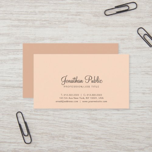 Trendy Colors Professional Stylish Modern Design Business Card