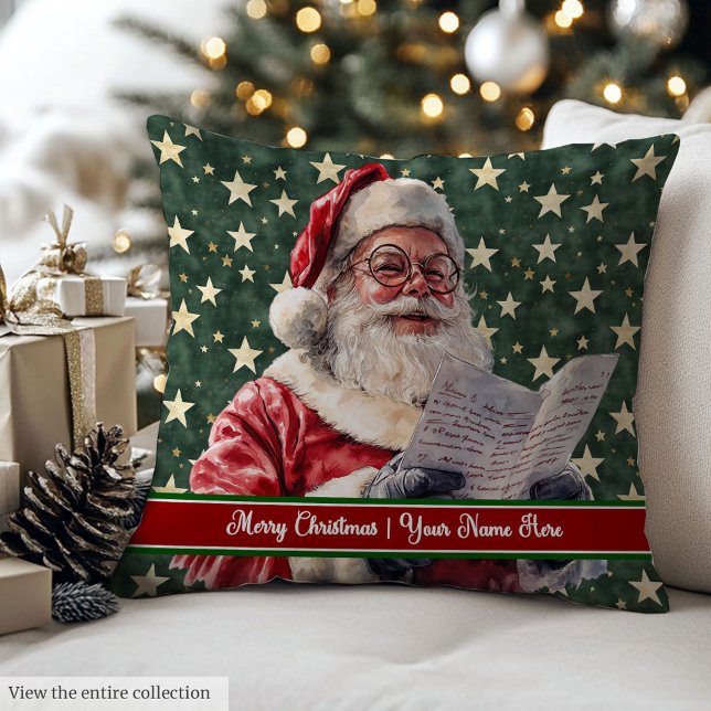 Trendy Colors Santa Claus Couch Accent Pillow (Trendy Colors Santa Claus Couch Accent Pillow)