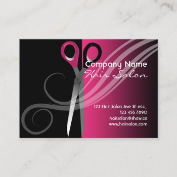 Trendy Colourful Hair Salon Business Cards by chandraws at Zazzle