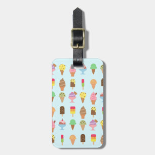 Trendy Colourful Ice Cream Desserts For Summer Luggage Tag