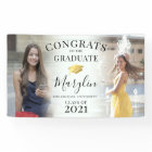 Trendy Congrats 2 Photo Graduation Party