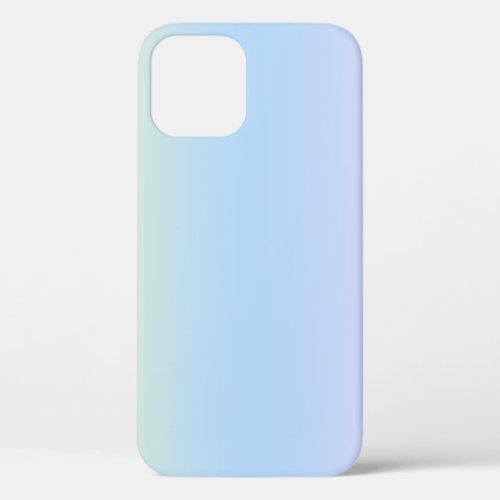 Trendy Contemporary Light Blue iPhone 12 Case