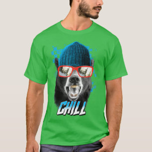 Trendy Cool Bear Chill Poster  T-Shirt
