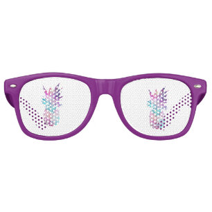 Trendy Cool Colorful Pineapple Retro Sunglasses