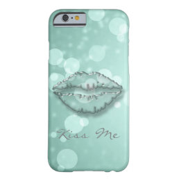 Trendy Cool Girly,Bokeh,Lips,Kiss Me Barely There iPhone 6 Case