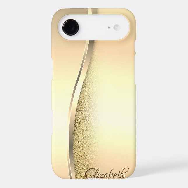 Trendy Cool Gold Glitter - Personalized Case-Mate Samsung Galaxy Case (Back)