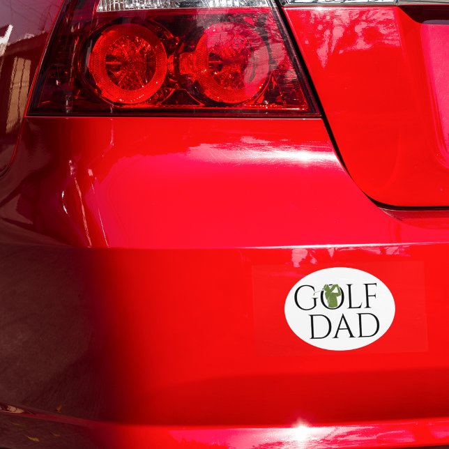 Trendy Cool "GOLF DAD" Green Car Magnet (Creator Uploaded)