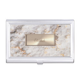 Trendy  Cool Marble Granite Stone , Frame Business Card Case