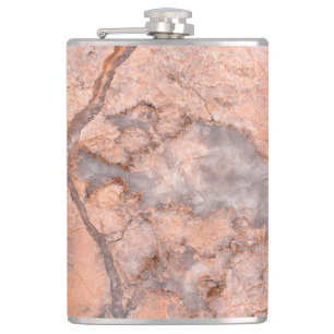 Trendy Cool Marble Stone Texture Flask