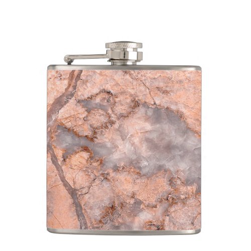 Trendy Cool Marble Stone Texture Flask