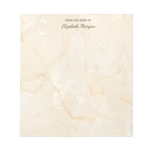 Trendy Cool  Marble Stone Texture _ Personalized Notepad