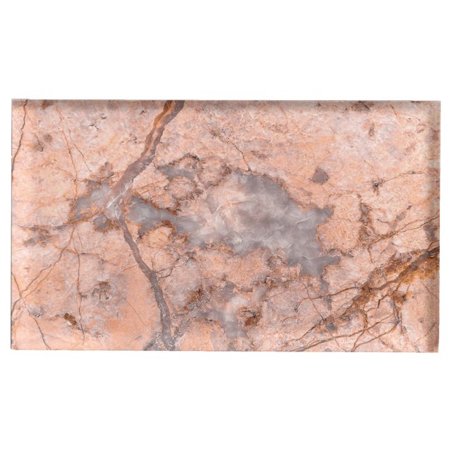 Trendy Cool Marble Stone Texture Place Card Holder (Front)