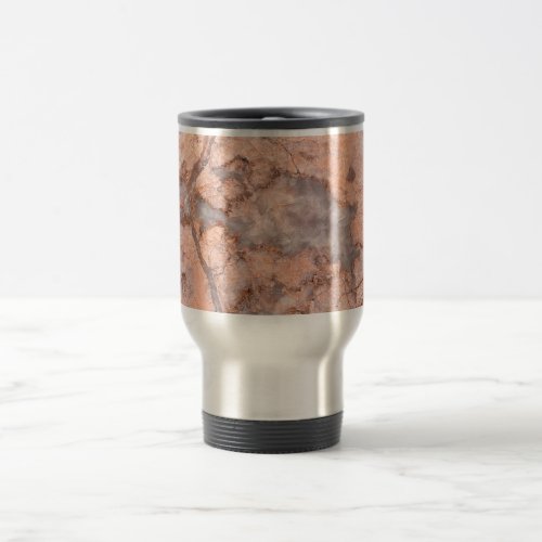 Trendy Cool Marble Stone Texture Travel Mug