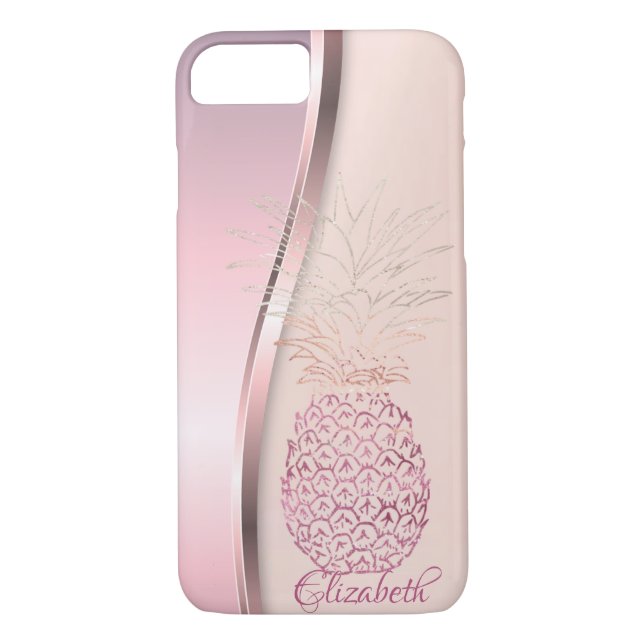 Trendy Cool Pineapple - Personalized Case-Mate iPhone Case (Back)