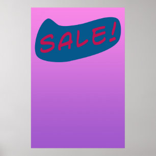 Trendy Cool Zine Style Sale Poster