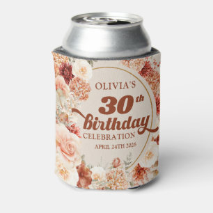 Trendy copper hydrangea and roses autumn can cooler