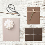 Trendy Country Rustic Brown Solid Color  Wrapping Paper Sheets<br><div class="desc">A beautiful color trio of light,  dark chocolate and mocha brown wrapping paper sheets. A compliment to your gifts for any special occasion,  event or holiday season.</div>