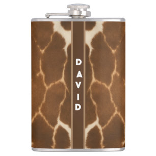 Trendy Cow Faux Leather Elegant Collection Flask