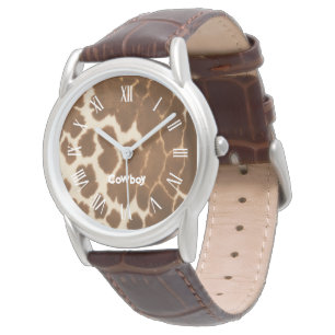 Trendy Cow Faux Leather Elegant Collection Watch