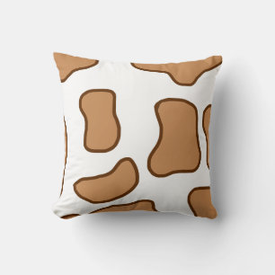 "Trendy Cow Print Throw Pillow – Modern Farmhouse