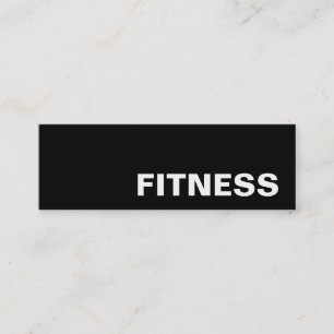 Trendy Creative Black Fitness Sport Business Card