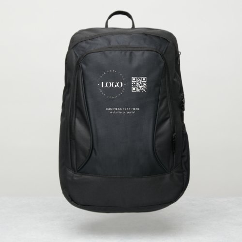 Trendy Custom Business Logo QR Code Promotional Port Authority Backpack